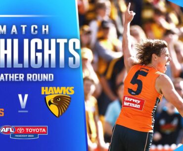 Giants debut top pick in close clash with the Hawks