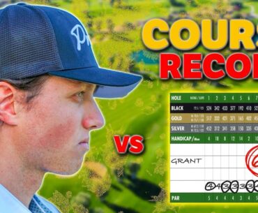 I Attempt Breaking Course Record (64) & Brought Caddy to Beat it..