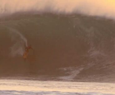 Longboard Champ Justin Quintal Tubed at Pipeline  - Shannon Reporting