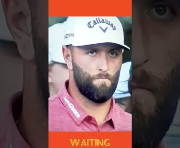 Jon Rahm and Brooks Koepka waiting behind Patrick Cantlay @TheMasters