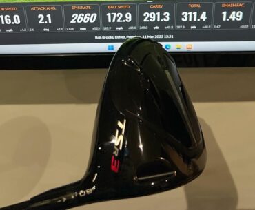 Driver Ball Speed Test with Titleist TSR3 with Fujikura VENTUS TR BLACK 6X Shaft.