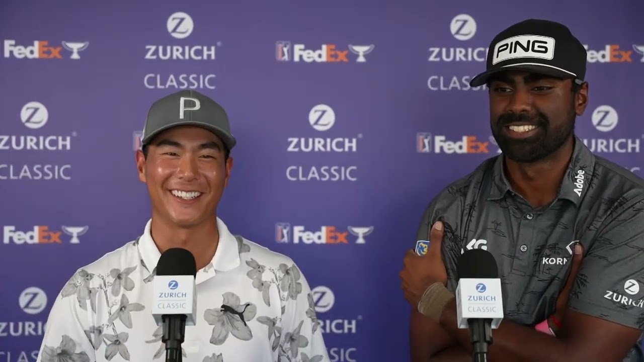 Justin Suh and Sahith Theegala Thursday Flash Interview 2023 Zurich Classic of New Orleans Justin Suh and Sahith Theegala Thursday Flash Interview 2023 Zurich Classic of New Orleans
