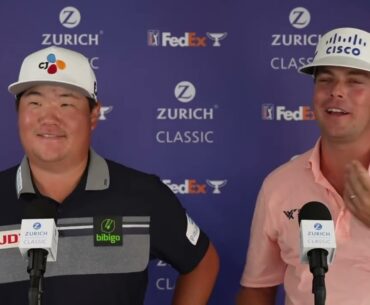 Keith Mitchell and Sungjae Im Friday Flash Interview 2023 Zurich Classic of New Orleans