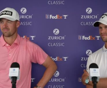 Viktor Perez and Thomas Detry Friday French Flash Interview 2023 Zurich Classic of New Orleans