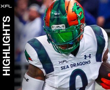 XFL Highlights - Seattle Sea Dragons vs. St. Louis Battlehawks
