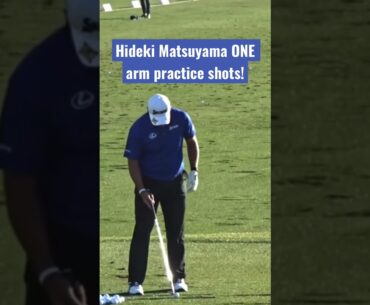 Hideki Matsuyama ONE arm golf shots! #hidekimatsuyama #golf #japangolf