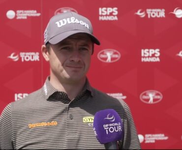 David Law Saturday Flash Interview 2023 ISPS Handa Championship © DP World Tour