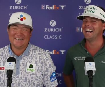 Keith Mitchell and Sungjae Im Saturday Flash Interview 2023 Zurich Classic of New Orleans