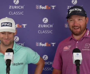 Matthew NeSmith and Taylor Moore Flash Interview 2023 Zurich Classic of New Orleans