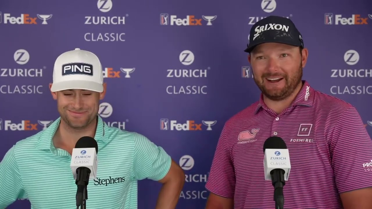 Matthew NeSmith and Taylor Moore Flash Interview 2023 Zurich Classic of New Orleans Matthew NeSmith and Taylor Moore Flash Interview 2023 Zurich Classic of New Orleans