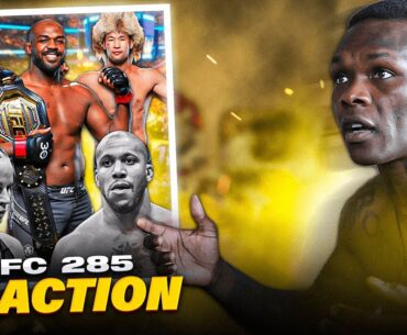 Israel Adesanya reacts to Jon Jones' Impressive Victory over Ciryl Gane at UFC 285