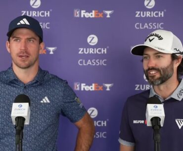 Adam Hadwin and Nick Taylor Sunday Flash Interview 2023 Zurich Classic of New Orleans