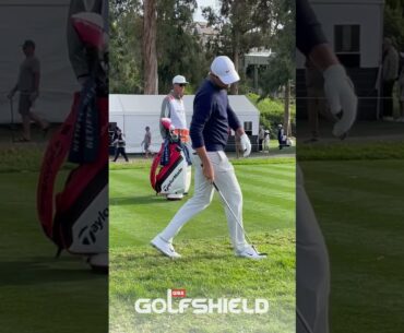Scottie Scheffler at The Genesis Open #pgatour #pga #golf #golfcart #golfcartenclosure #tigerwoods