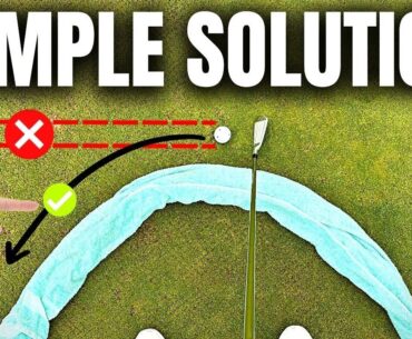 SWINGING STRAIGHT 100% KILLS YOUR GOLF SWING!! (SIMPLE SOLUTION)