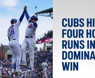 Cubs Hit 4 Homers in Dominant Win