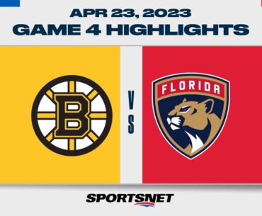 NHL Game 4 Highlights | Bruins vs. Panthers - April 23, 2023