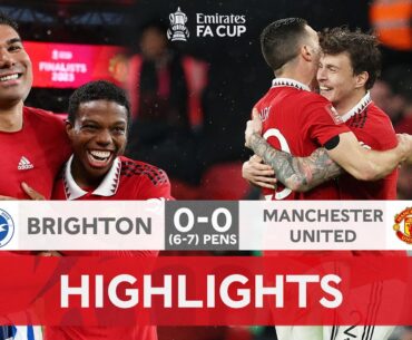 Lindelöf Sets Up All Manchester Final | Brighton 0-0 (6-7) Manchester United | Emirates FA Cup 22-23