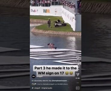 WMPO Streaker on #16 - Waste Management Phoenix Open #pgatour #golf