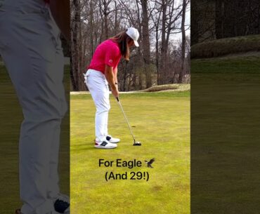 Brutal Lip Out For Eagle On Hole 18! 🦅