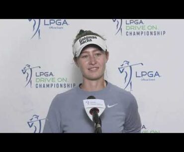 Nelly Korda Friday Flash Interview 2023 LPGA Drive On Championship · Round 2