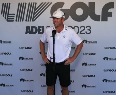 Talor Gooch Saturday Press Conference Day 2 2023 LIV Golf Adelaide © LIV Golf