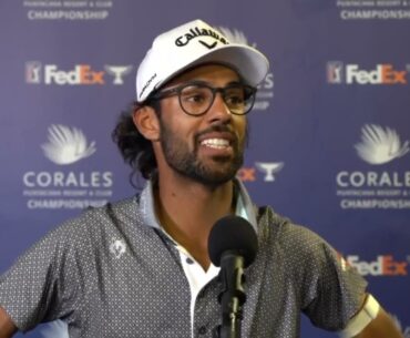Akshay Bhatia Friday Flash Interview 2023 Corales Puntacana Championship © PGA Tour
