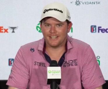 Harry HIggs Wednesday Press Conference 2023 Mexico Open at Vidanta