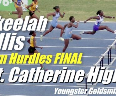 Akeelah Ellis | St. Catherine High WINS 80m Hurdles FINAL | Youngster Goldsmith Track Meet