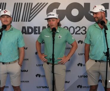 Cam Smith, Marc Leishman, and Jen Morgan REACT to LIV Golf Adelaide FIRST ROUND