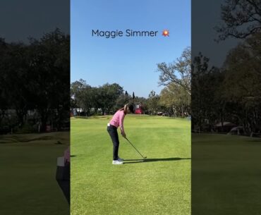 MAGGIE SIMMER ⛳️🇦🇷 Figura del golf femenino argentino ❤️ #golf #shorts
