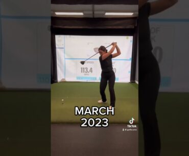 110mph ➡️ 116mph #golf #golfswing #worldlongdrive #womensgolf #golfer