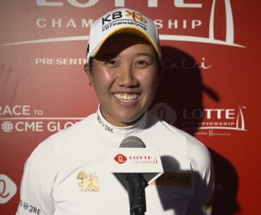 Natthakritta Vongtaveelap Wednesday Flash Interview Round 1 2023 LOTTE Championship © LPGA