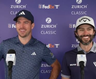 Canadian Team Adam Hadwin & Nick Taylor Zurich Classic Press Conference