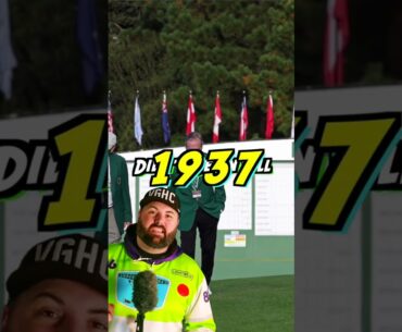 The Masters Winners didn't Get Green Jackets