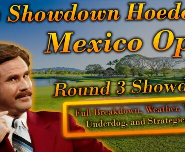 PGA DFS: Showdown Hoedown Round 3 | Mexico Open | DraftKings Strategies & (Not) Picks | Underdog