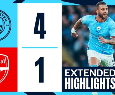 EXTENDED HIGHLIGHTS | Man City 4-1 Arsenal | De Bruyne, Stones & Haaland Goals!