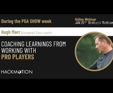 Lessons from coaching PGA and European Tour Players