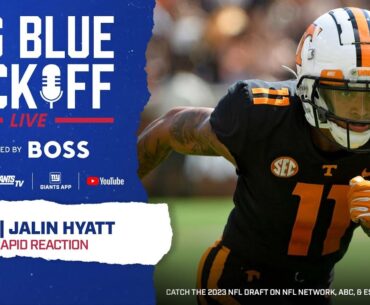 Giants Draft WR Jalin Hyatt INSTANT REACTION | New York Giants