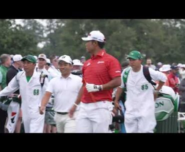 Former champ Hideki Matsuyama practices ahead of The Masters