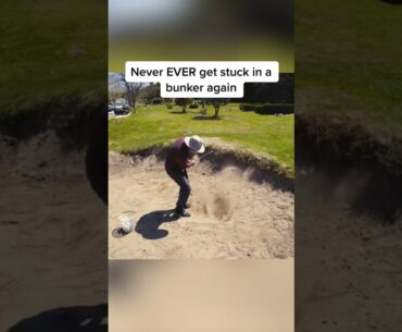 Do THIS and never get stuck in a bunker again #golf #golflife