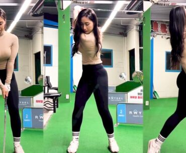 밸런스 너무나 좋은 프로 김세진 미녀골퍼의 골프스윙~!