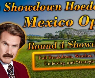 PGA DFS: Showdown Hoedown Round 4 | Mexico Open | DraftKings Strategies & (Not) Picks | Underdog