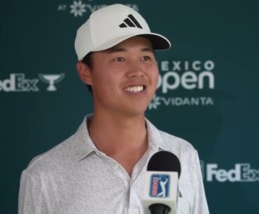 Brandon Wu Sunday Flash Interview Day 4 2023 Mexico Open at Vidanta