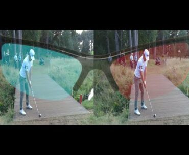 In 3D watch Darius Van Driel take shoot from rough at the 2022 BMW DP PGA Tour at Wentworth, England