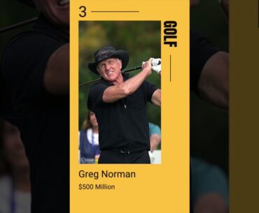 Top 5 Richest golfers in the world #golf #golfer #shorts #shortvideo #feed