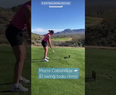 El SWING...😍...El RITMO 🎶...El SONIDO 🎧💥. Todo de Mery Cabanillas 🇦🇷⛳️ Mucho Golf