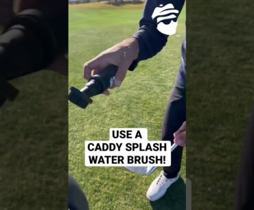 Clean clubs and lower scores start here! #caddysplash #golftips