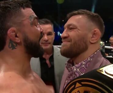 Mike Perry faces off with Conor McGregor at BKFC 41