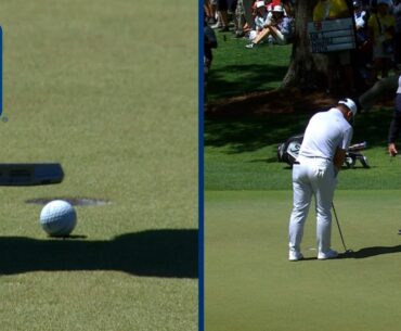 Unique ruling as Tom Kim's ball moves before putt