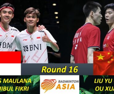 (R16) BAGAS - FIKRI vs YU CHEN - XUAN YI | DUBAI BADMINTON ASIA CHAMPIONSHIPS 2023 #bac2023